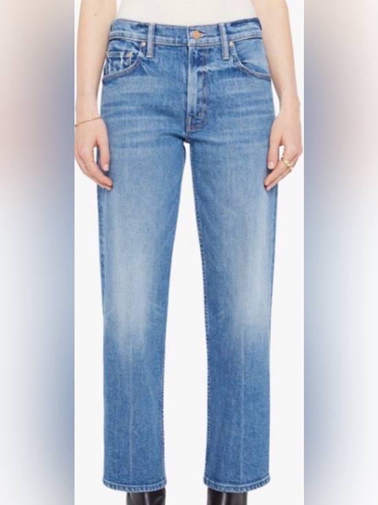 Mother Denim - Mother Jeans The Newbie Ankle Mid Rise Straight Denim Hokey Pokey 26